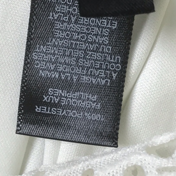 Express Laser Cut Mesh Dress Size Medium White - Picture 6 of 8